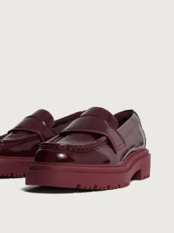 Damen HOFF Flacher Schuh-MOKASSIN SCHOOL WEINROT