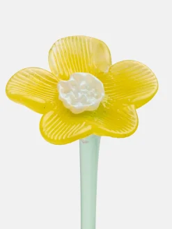Damen/Herren HOFF Deko|Deko-MOUTHBLOWN CRYSTAL FLOWER YELLOW