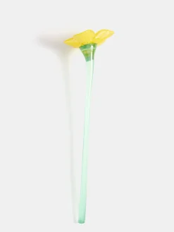 Damen/Herren HOFF Deko|Deko-MOUTHBLOWN CRYSTAL FLOWER YELLOW