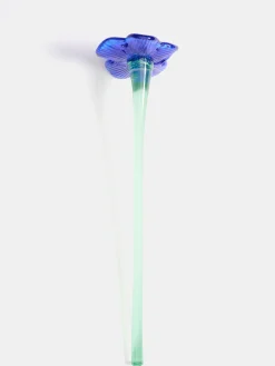 Damen/Herren HOFF Deko|Deko-MOUTHBLOWN CRYSTAL FLOWER BLUE