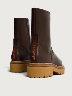 Damen HOFF Stiefel Und Stiefeletten-OFFICE BRAUN LEDERSTIEFEL