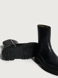 Damen HOFF Stiefel Und Stiefeletten-OFFICE SCHWARZER LEDERSTIEFEL